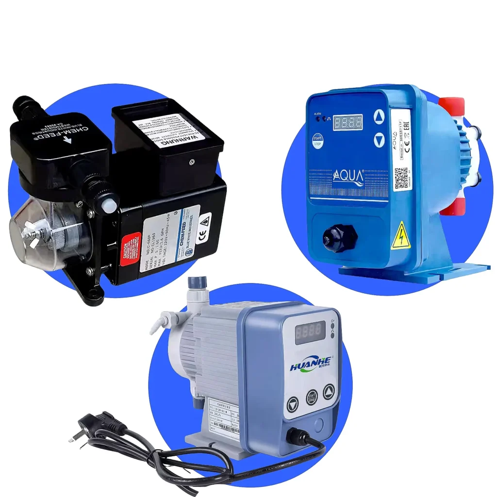 different pump setups