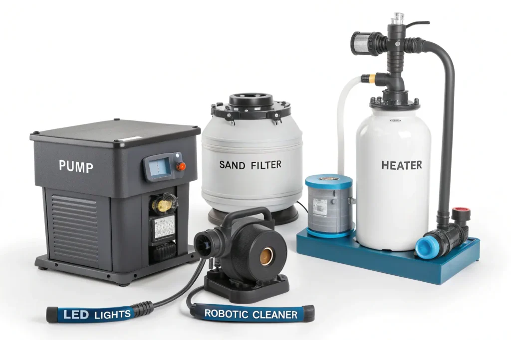 display-of-swimming-pool-equipment-set