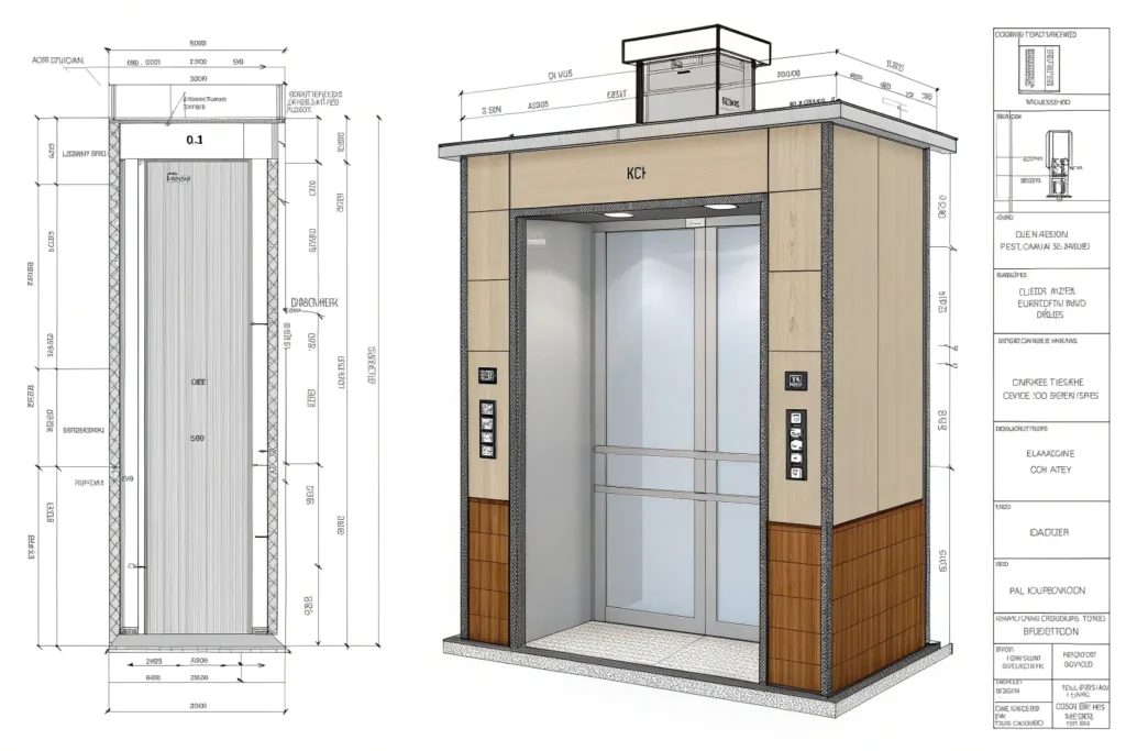 professional-technical-layout-drawing-elevator