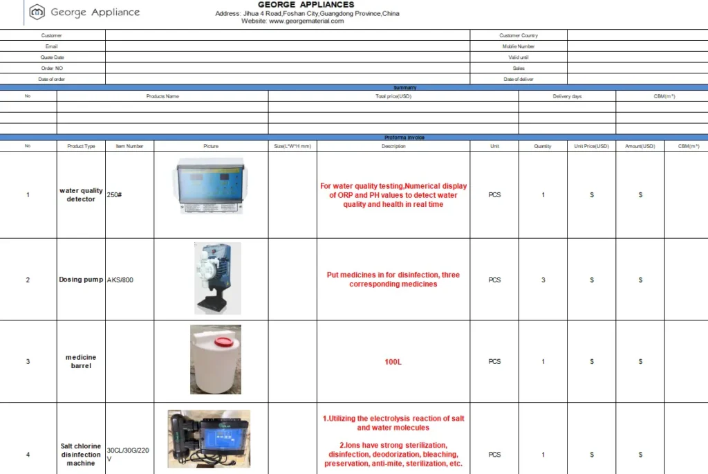 pool-equipment-quotation